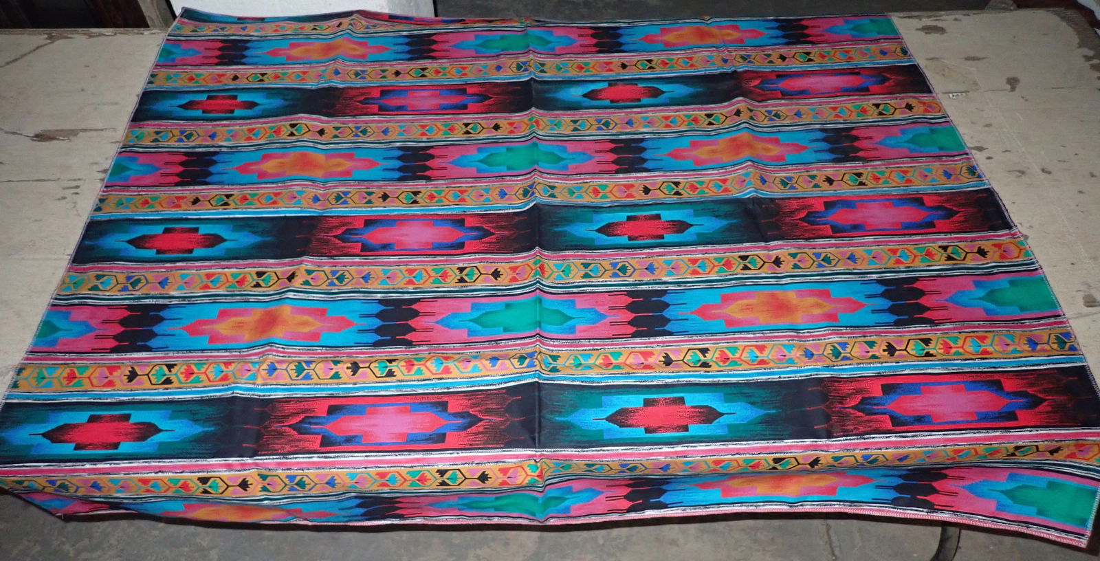 Kilim Style Rug: Approx 40" x 48 1/2". Shipping available