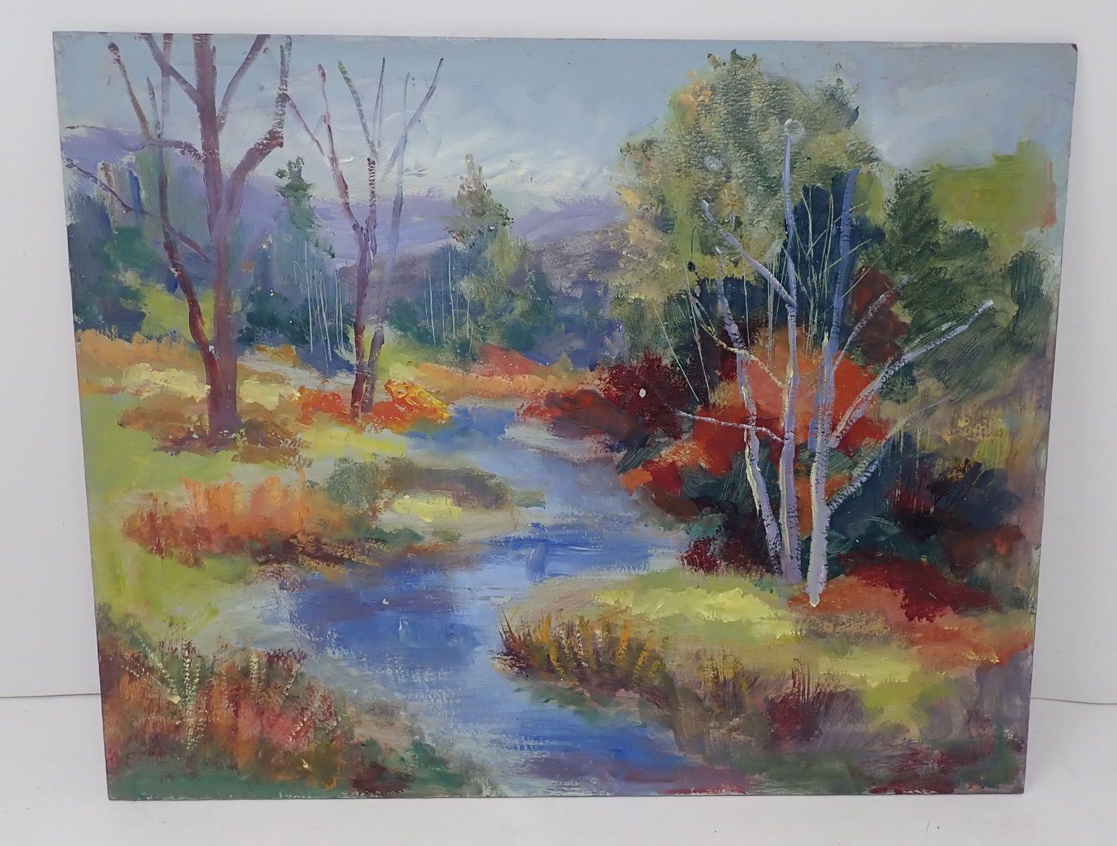 John Reilly Landscape Oil on Board Painting: Approx 11" X 14". Shipping available