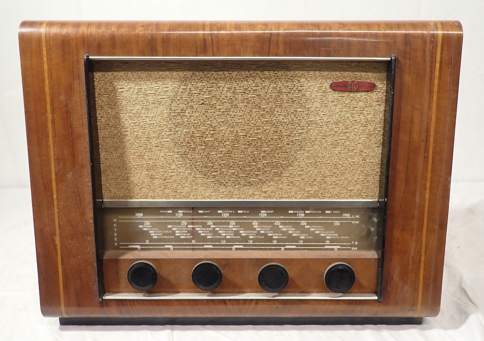 Cambridge England PYE Radio: 19.5" x 15" 9" - Shipping available ($25 handling charge, plus postage)