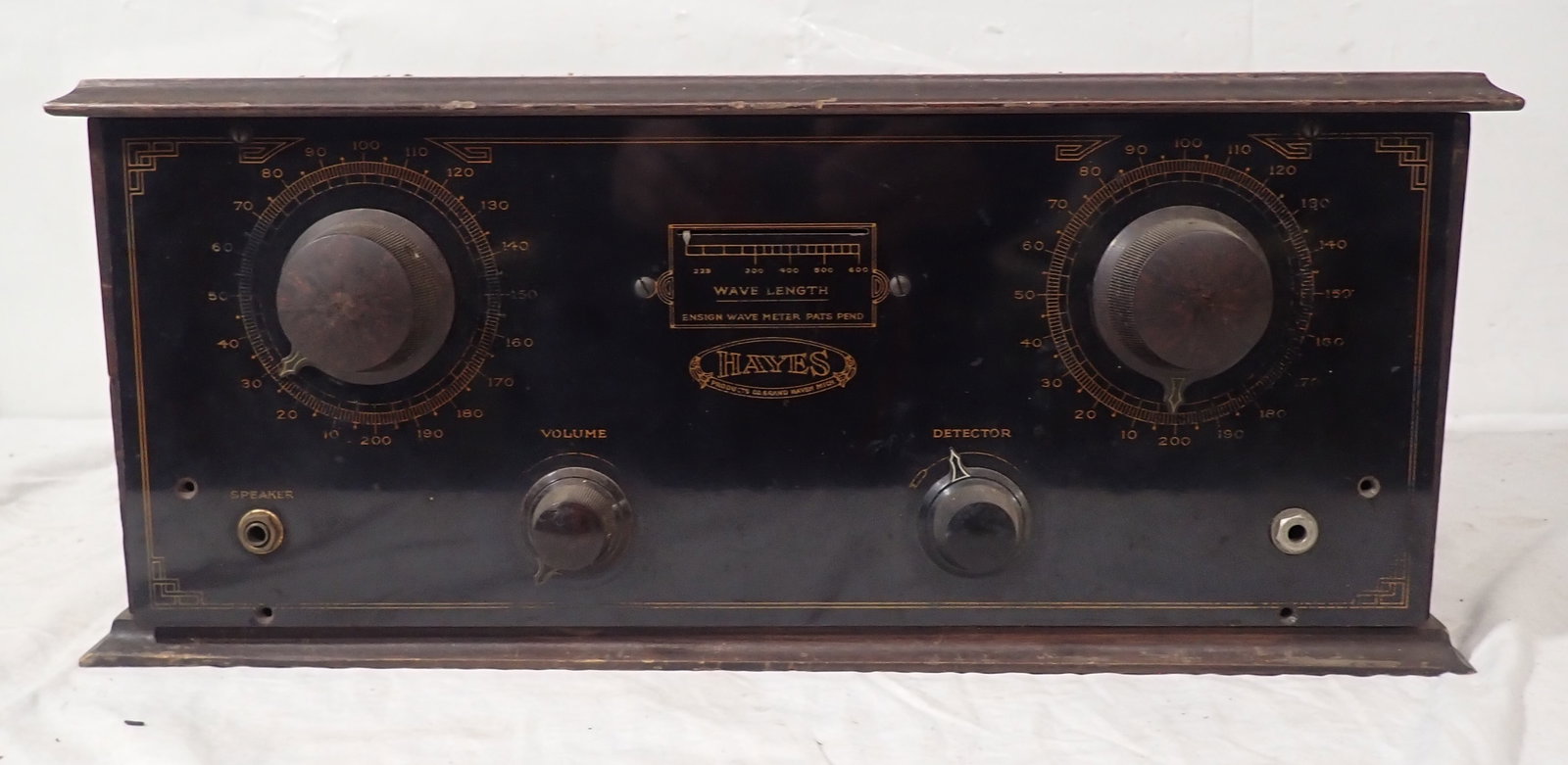 Hayes Wave Length Radio Empty Case: 8" x 20"x 8" - Shipping available