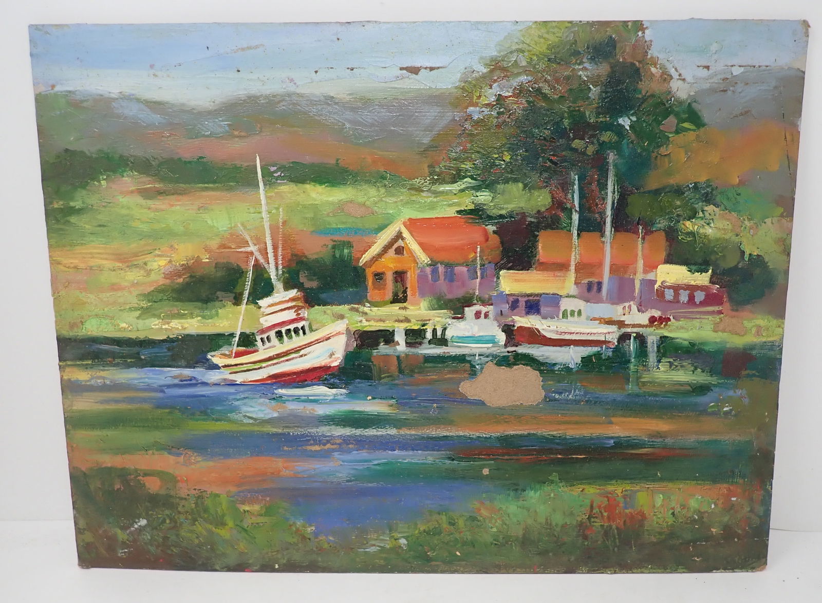 John Reilly Maritime Oil on Board Painting: Approx 12" x 16" - Shipping available