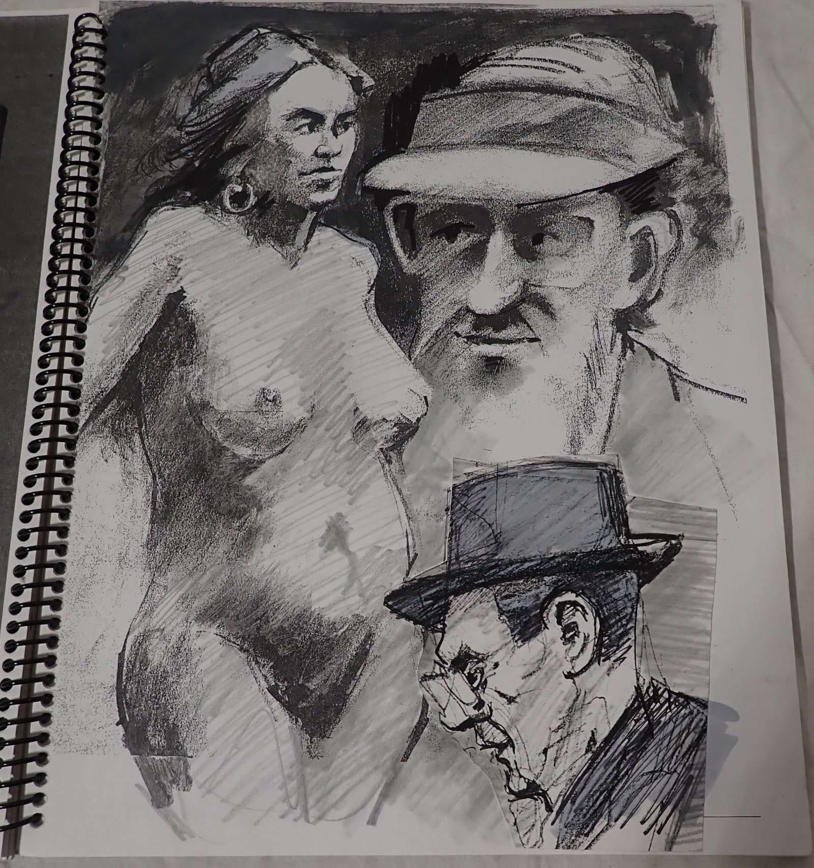 John Reilly Sketchbook Portfolio: This binder has apprx 46 Pages of photocopied sketches. Shipping available