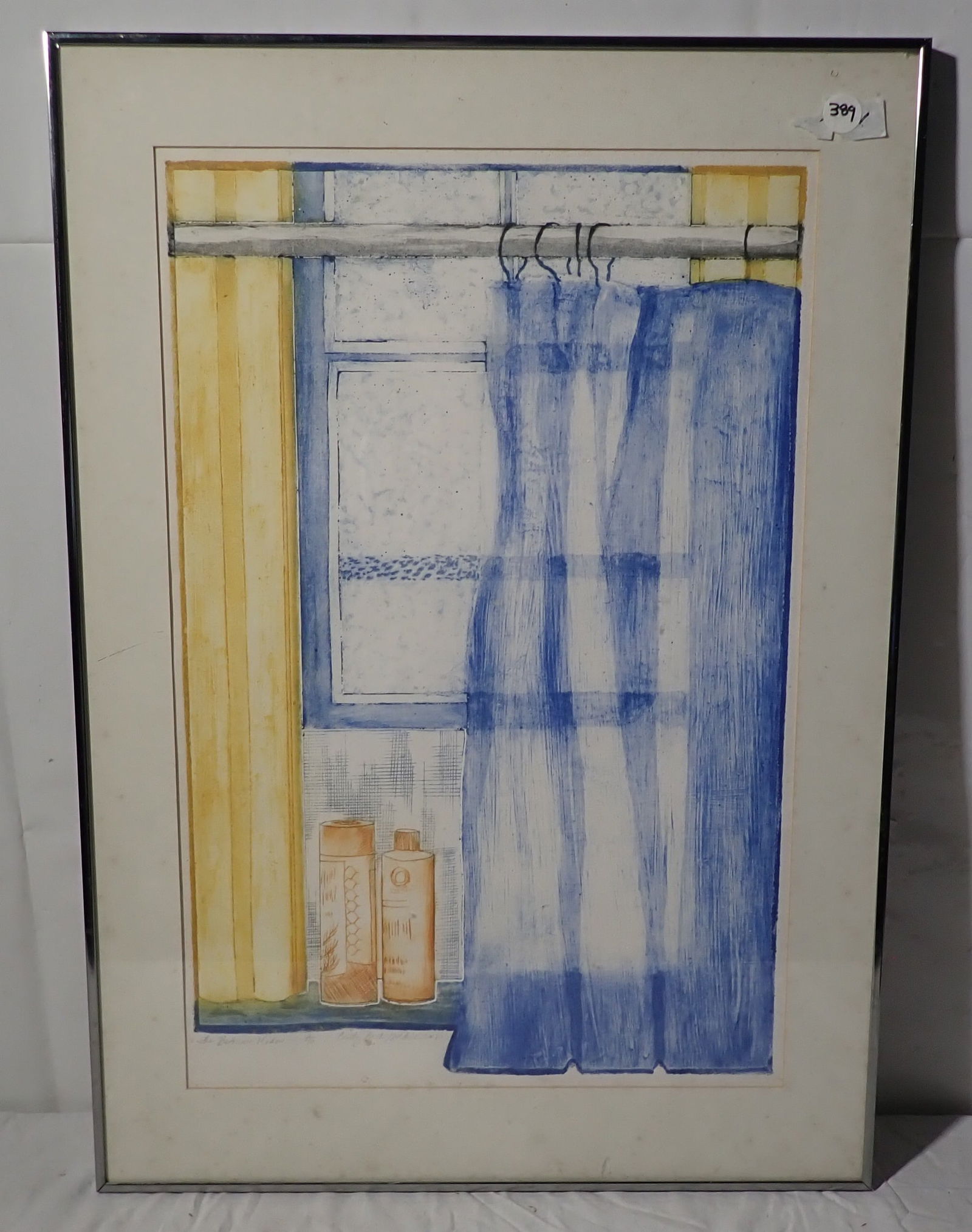 Signed & Numbered Bathroom Print: Approx 21 1/2" x 30 1/4". Shipping available ($35 handling charge, plus postage)