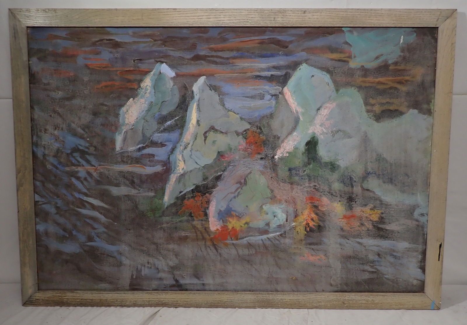 John Reilly Oil on Board Painting: Apprx 36" x 52" . No in house shipping !