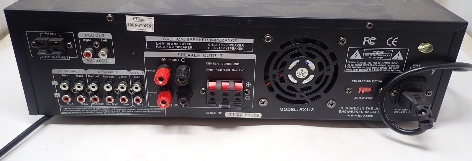 Technical Pro RX113 Amplifier FM Tuner - 3