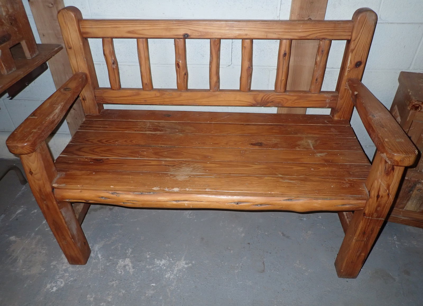 Pine Bench & Cabinet - 2