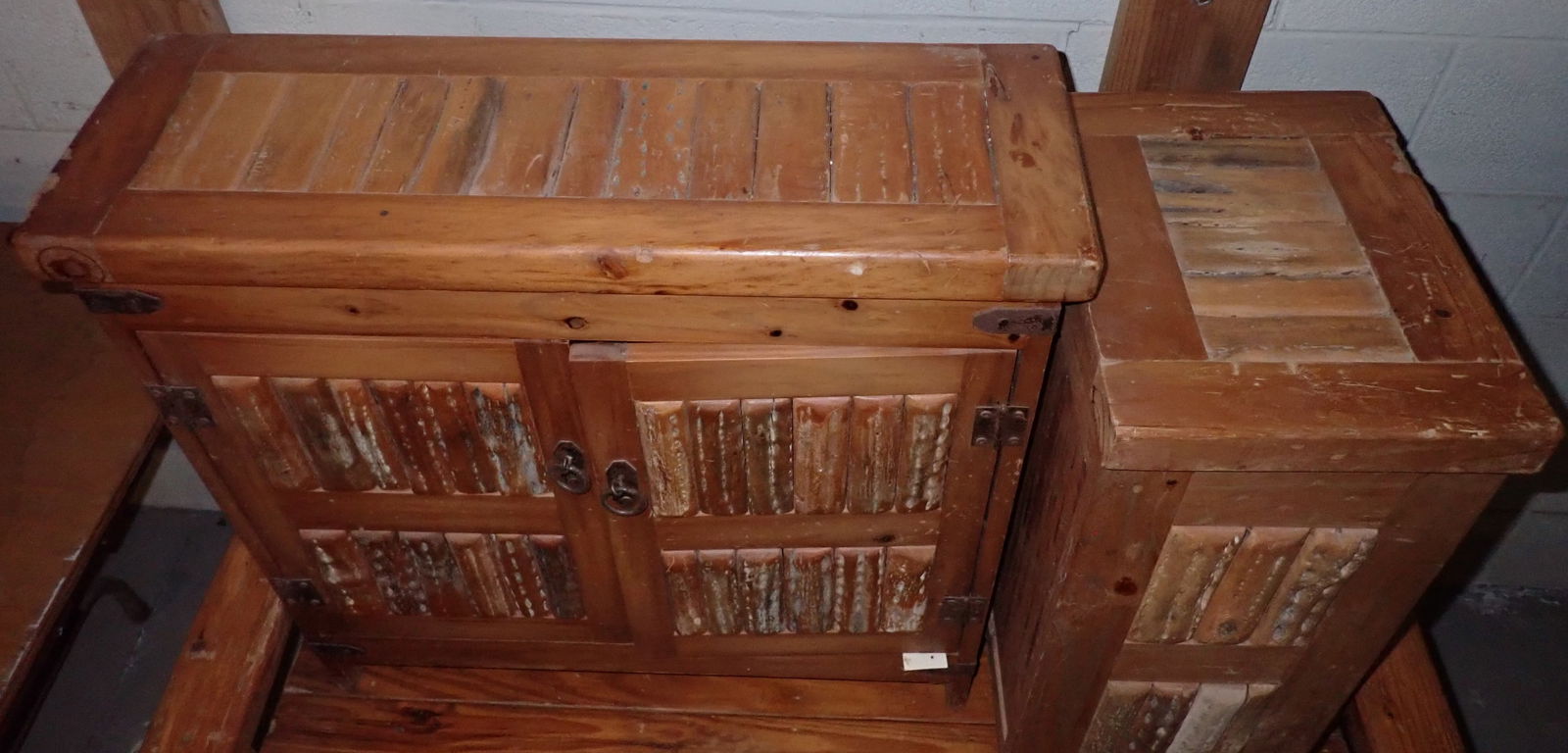 Pine Bench & Cabinet - 6