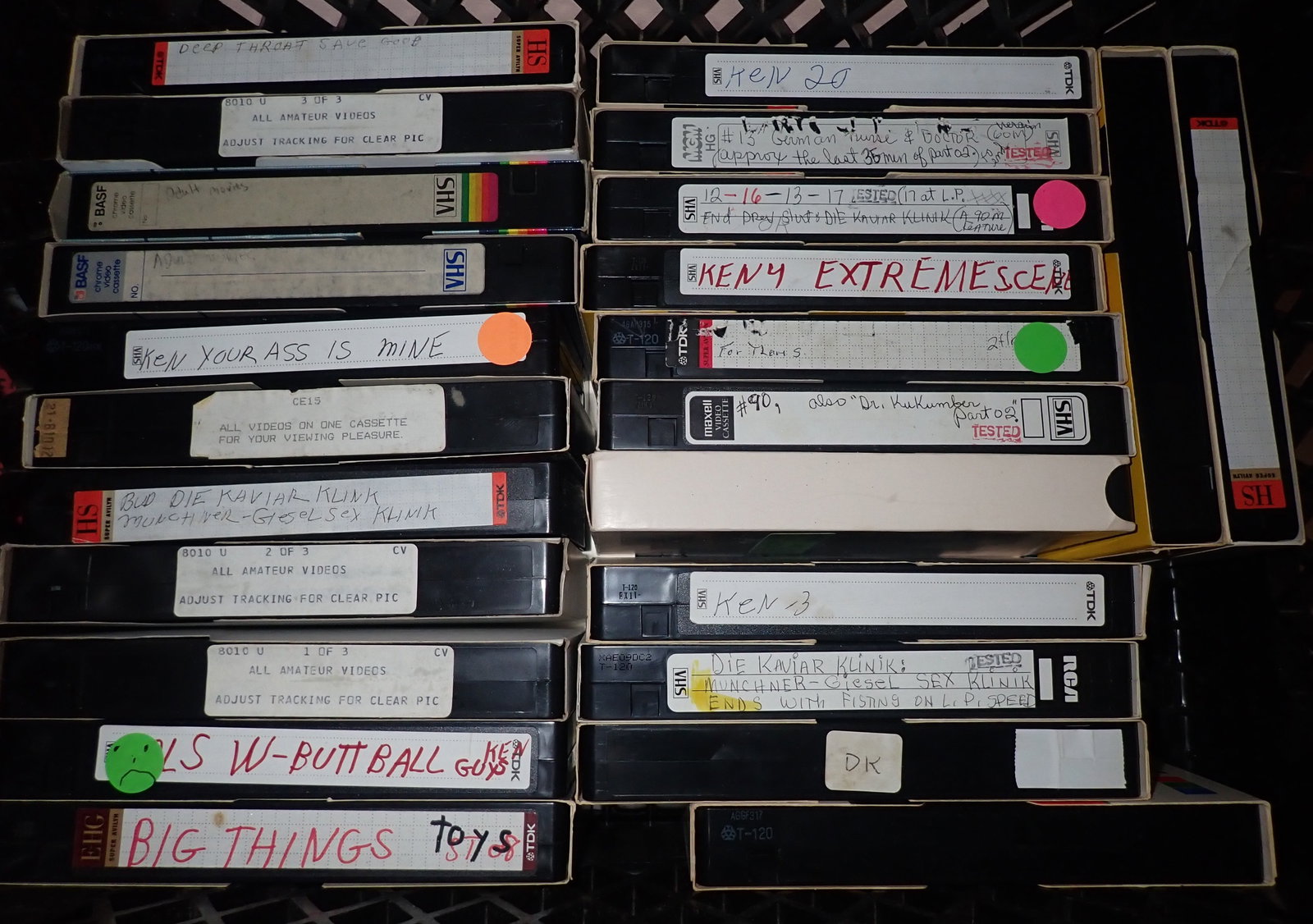 45 Adult VHS Tapes - 6