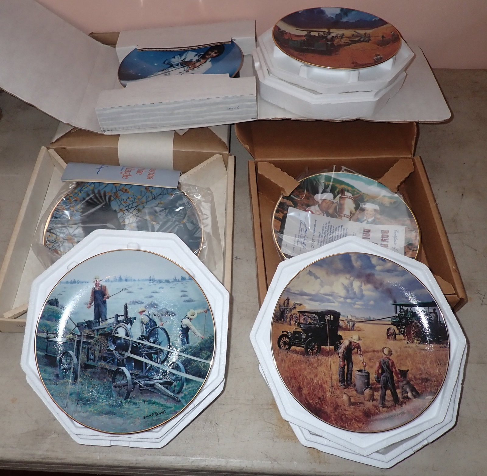 22 Collector Plates incl Danbury Mint: Shipping available ($25 handling charge, plus postage)