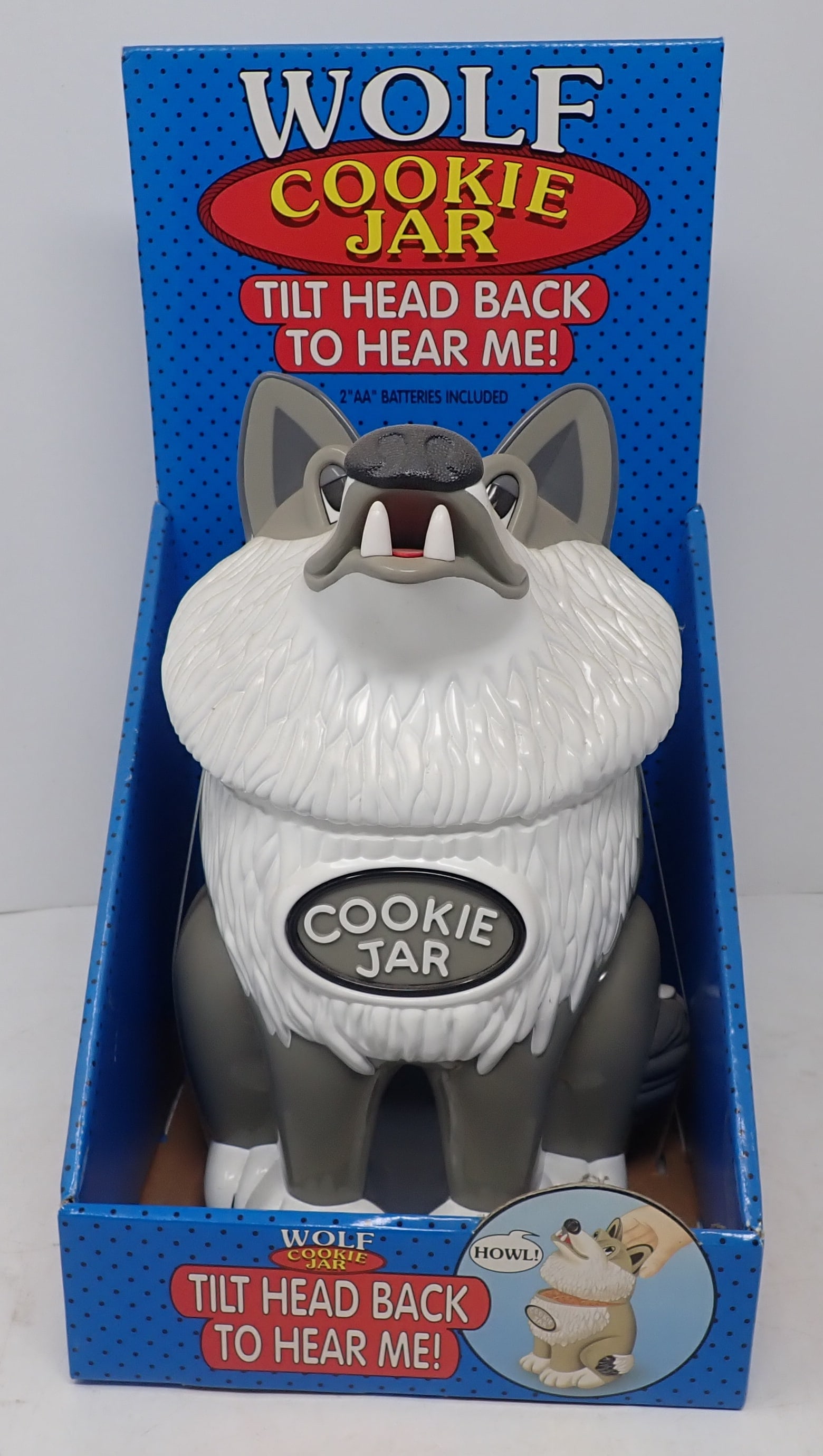 Howling Wolf Cookie Jar: Approx 10 1/2" tall. Shipping available