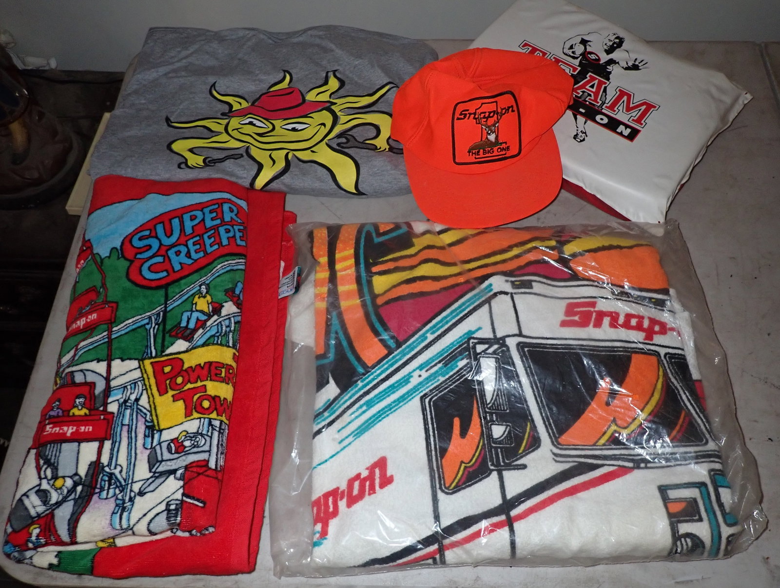 Snap On Beach Towels, Shirt, Hat, & Seat Cushion: Shipping available