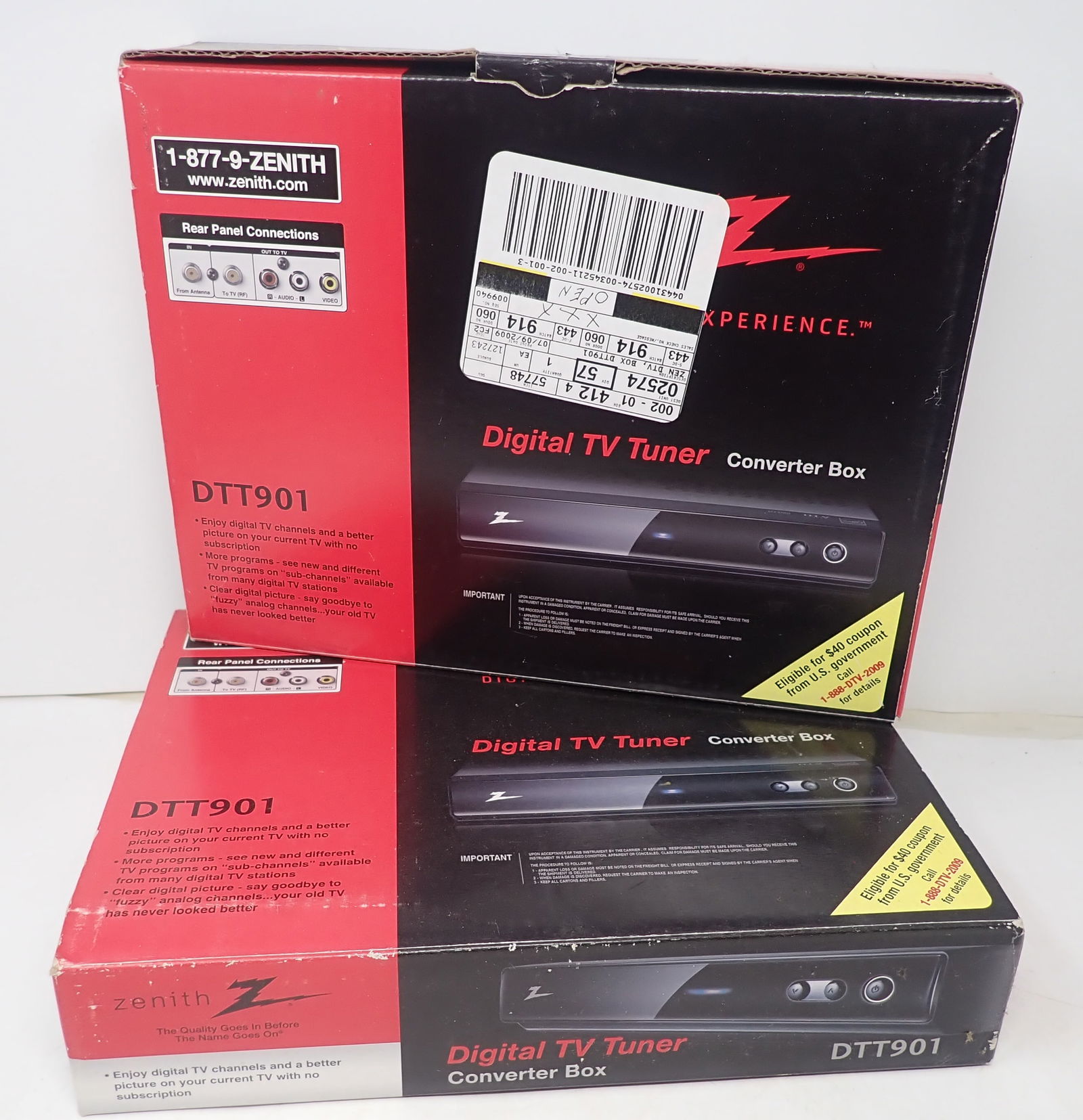 2 Zenith Digital TV Tuners DTT901: Shipping available