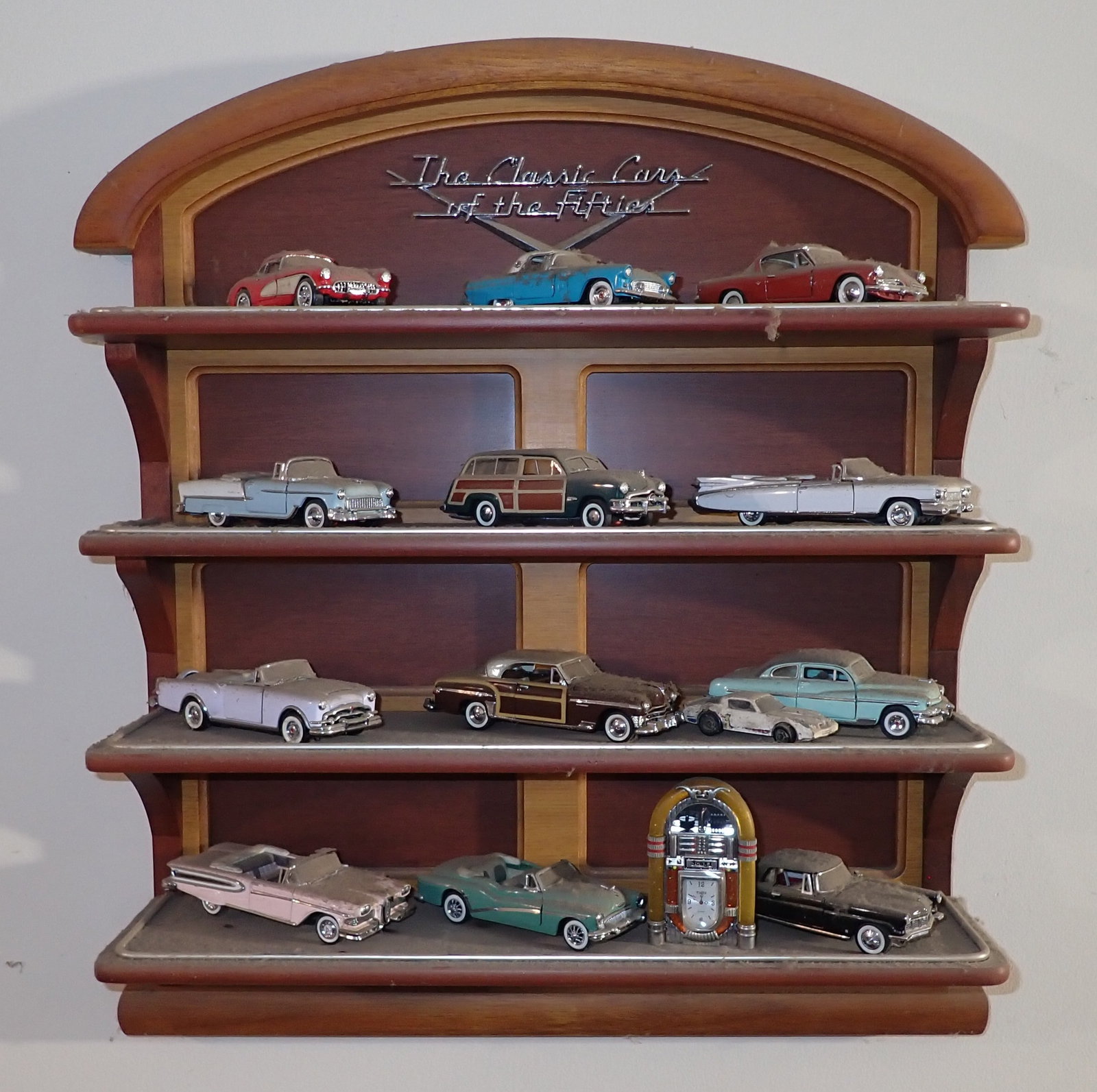 Diecast Cars & Shelf: Shelf is approx 18 3/4" x 20". Shipping available ($20 handling charge, plus postage)