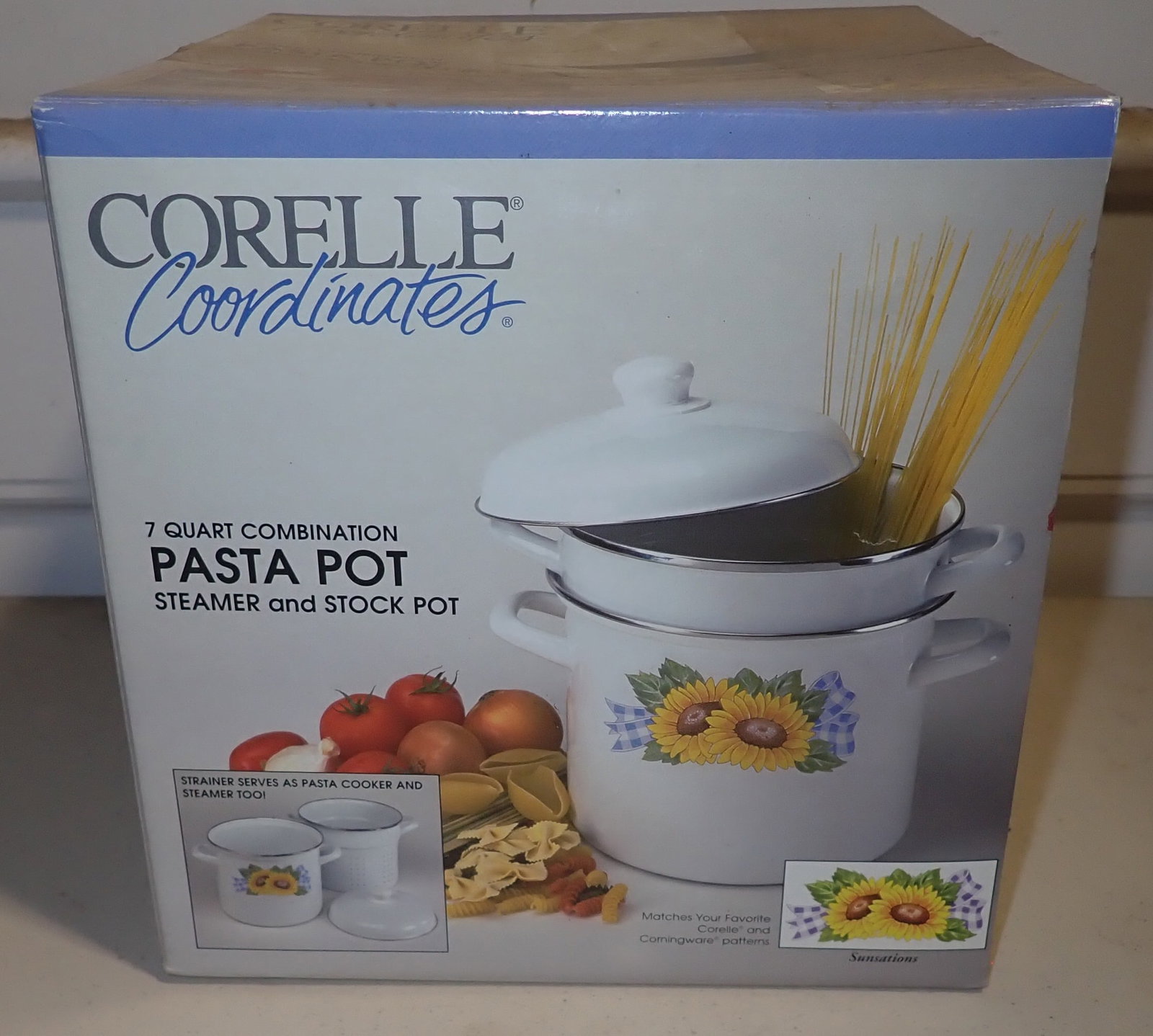 Corelle 7 qt Pasta Pot Steamer & Stock Pot: Shipping available