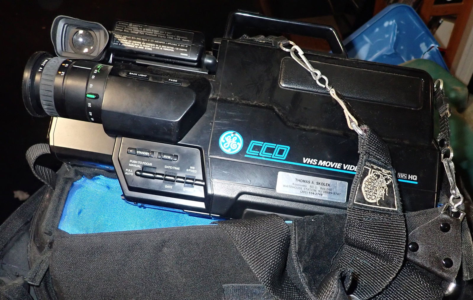 GE CCD Vhs Video Camera w/ Bag: Shipping available