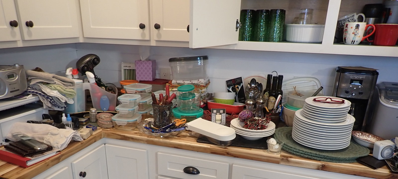 Pots, Pans, Counter, Drawers, and Cabinet Contents (1 of 16)