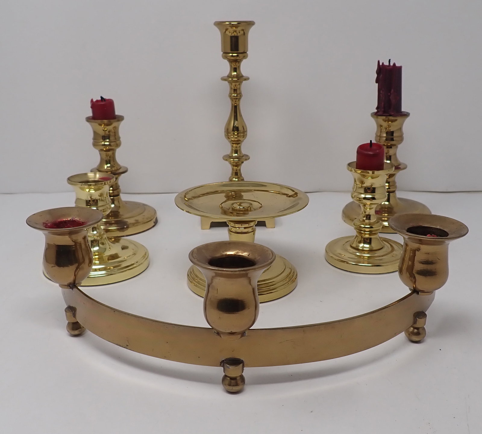 Ethan Allen, Baldwin & Misc Brass Candle Holders (1 of 3)