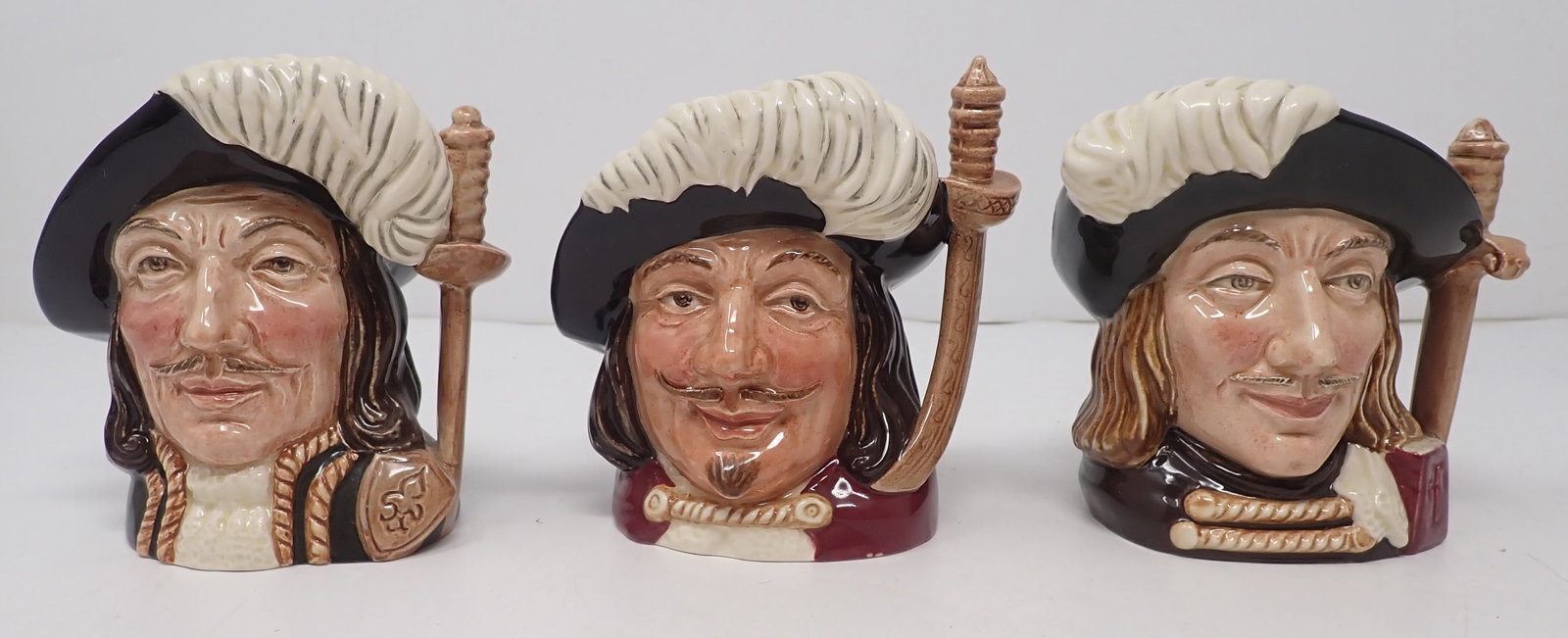 Royal Doulton Aramis ,Porthos & Athos Toby Mugs (1 of 3)