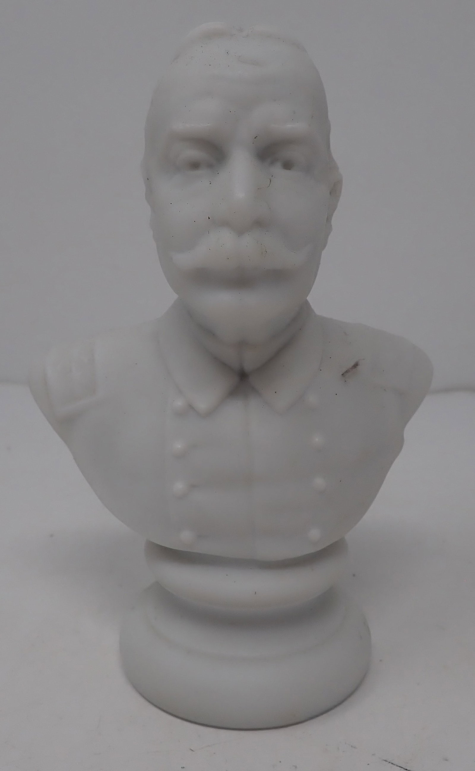 Bust of Soldier: Approx 5 1/2" tall. Possibly made of Marble or stone ?? Shipping available