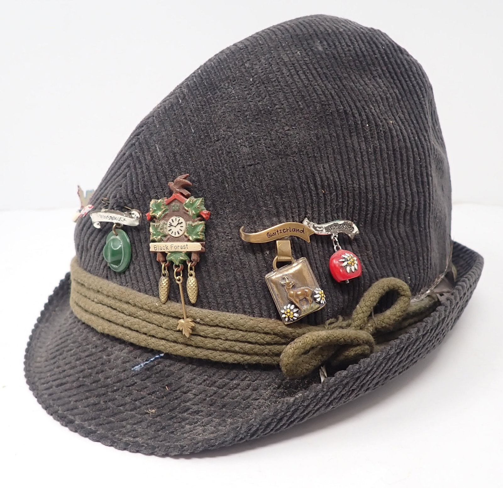 Hat w/ Souvenir Pins: Shipping available