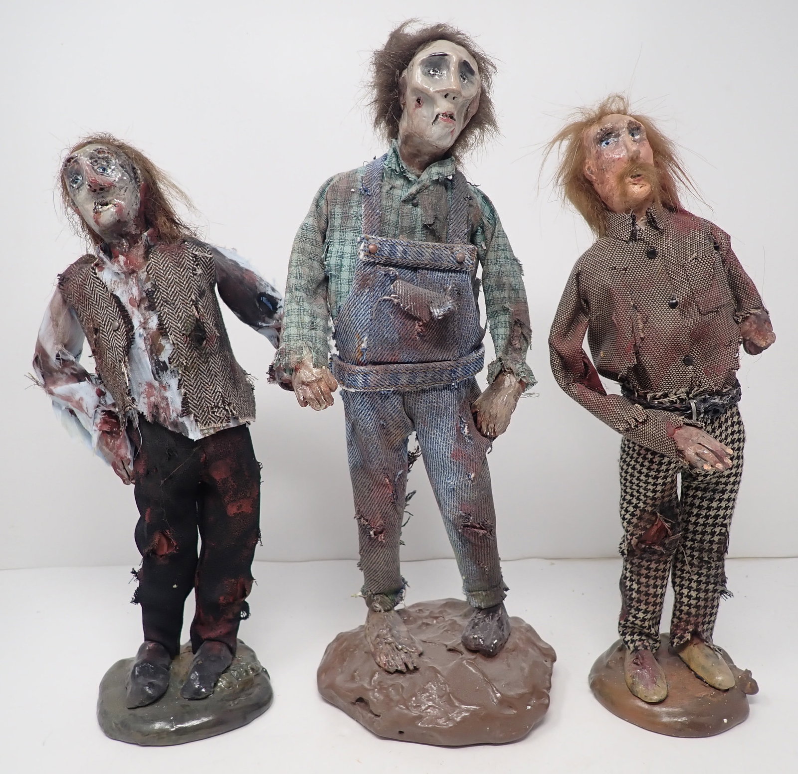 Brent Adams Workin Alive Screechers OOAK Sculptures: Brent Adams worked for Byers Choice. Tallest is approx 13 1/2" tall. Shipping available