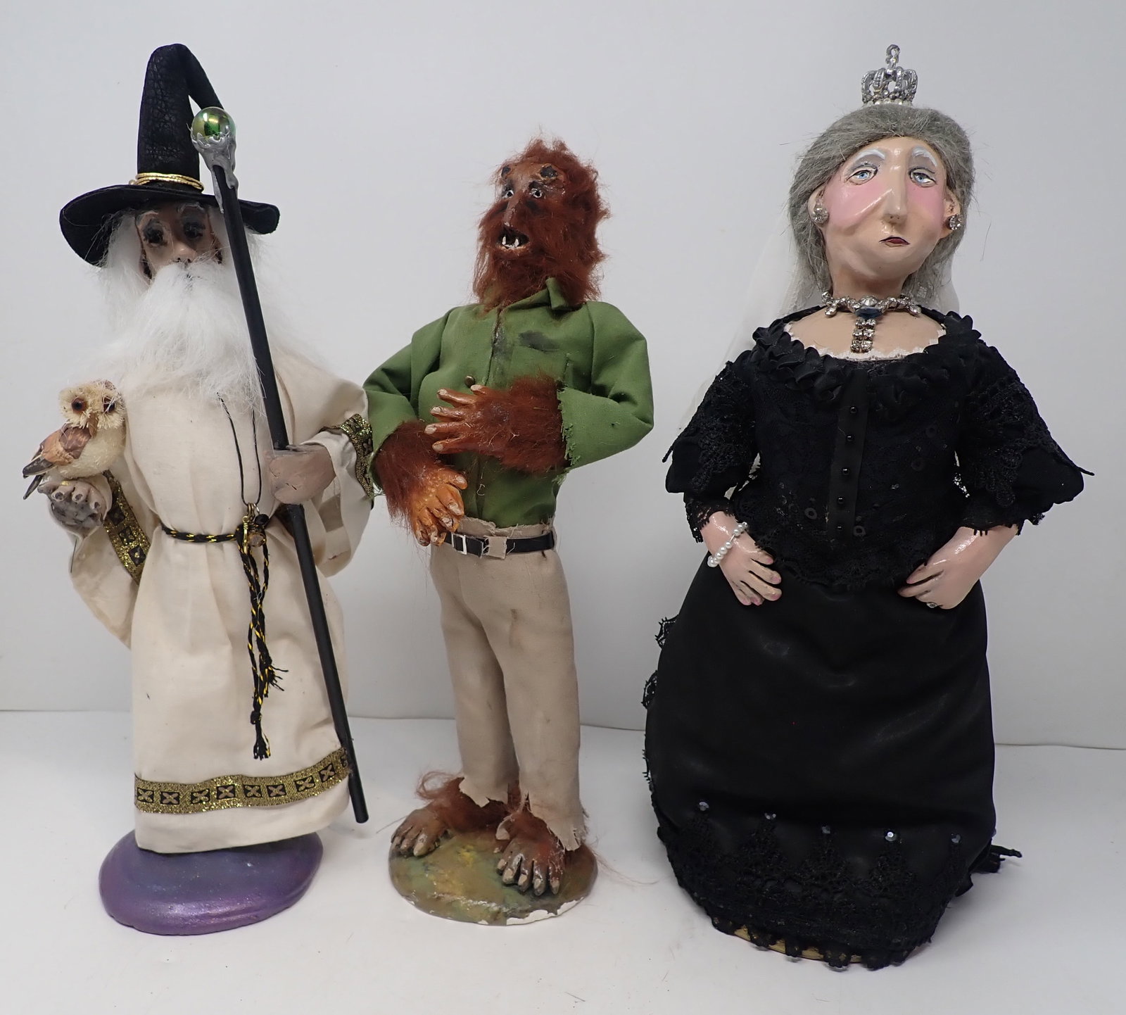 Brent Adams Workin Alive OOAK Sculptures: Brent Adams worked for Byers Choice. Tallest is apprx 14 1/2" tall. Shipping available