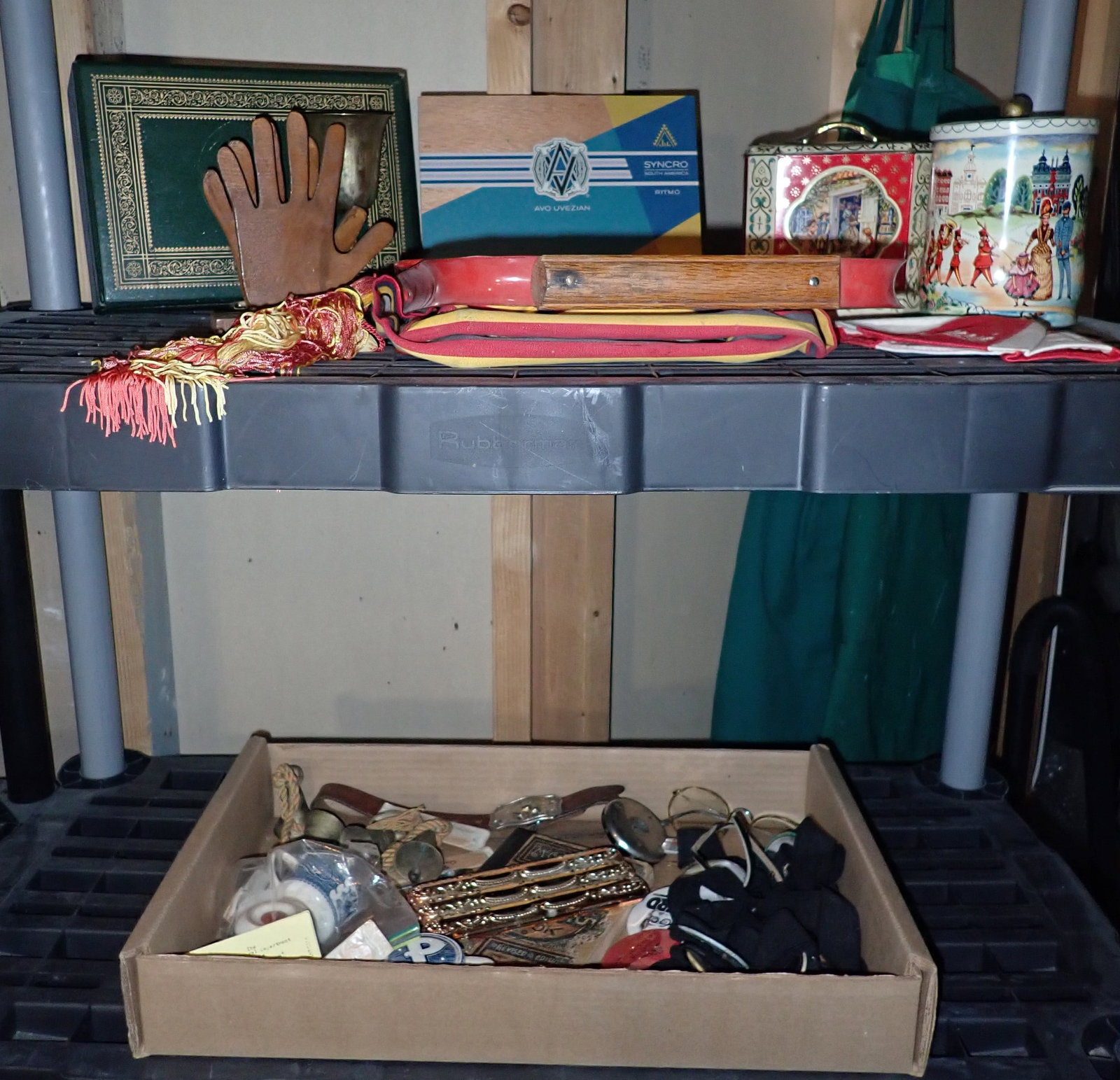 Pinbacks, Bells, & Misc: No in house shipping ! Buyer to remove from basement.