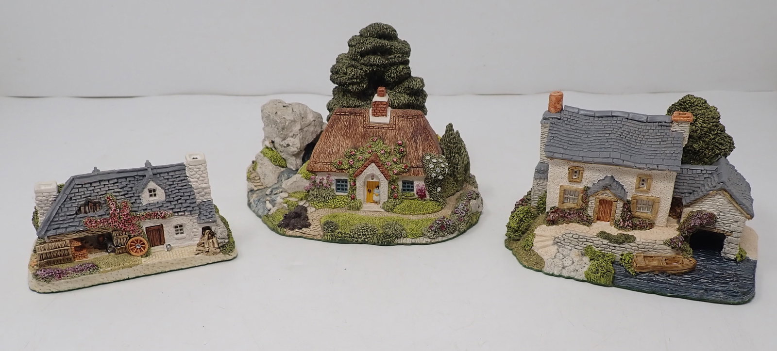 3 Fraser Creations House Sculptures: Tallest is approx 4" tall. Shipping available