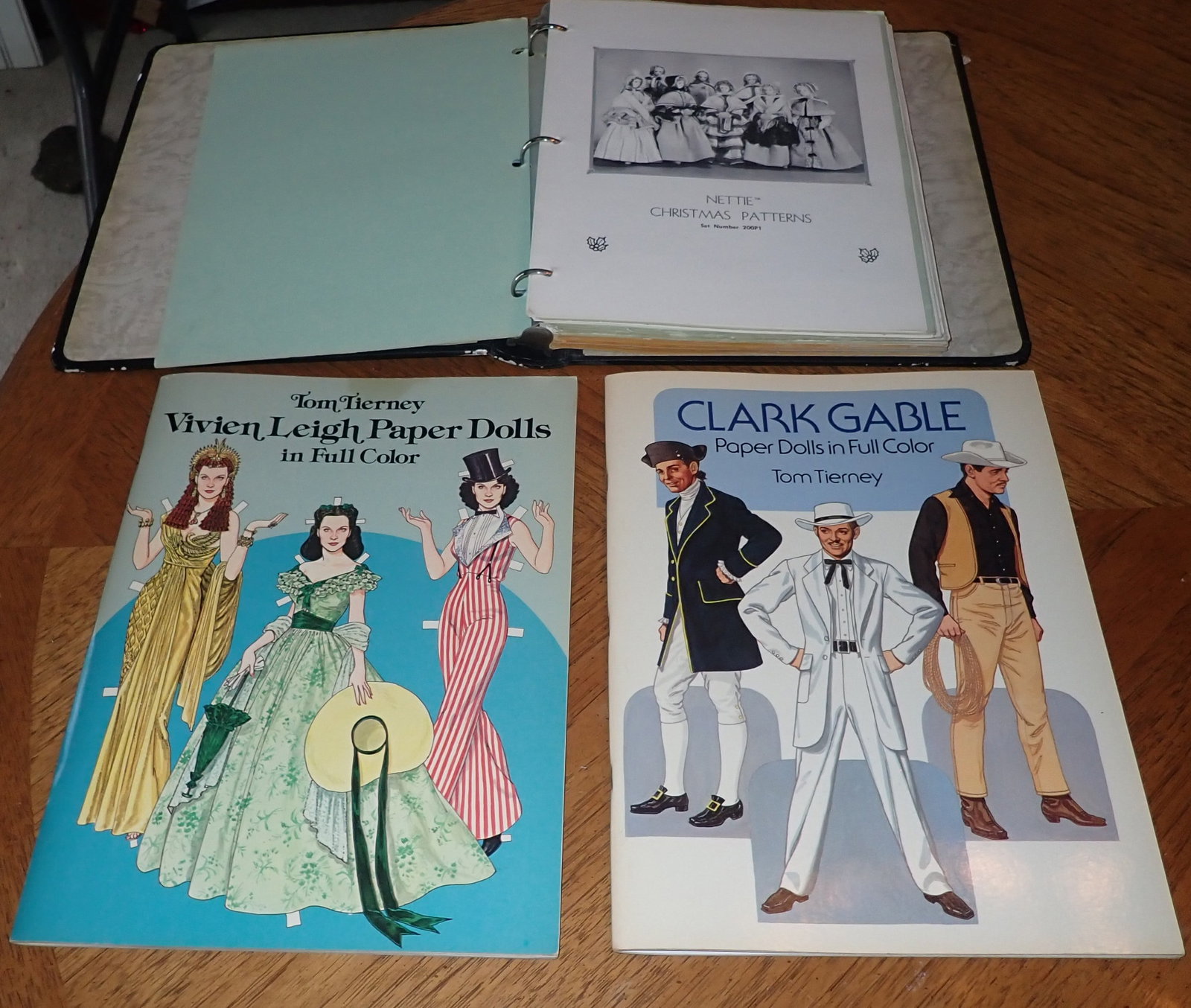 Tom Tierney Paper Dolls Book & Nettie Patterns Binder: Shipping available