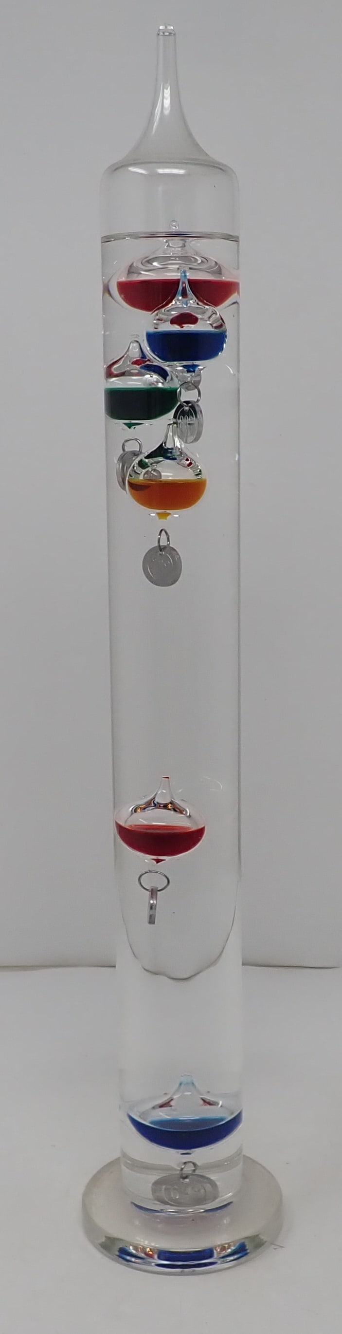 Galileo Glass Thermometer: Approx 17 1/4" tall. No in house shipping !