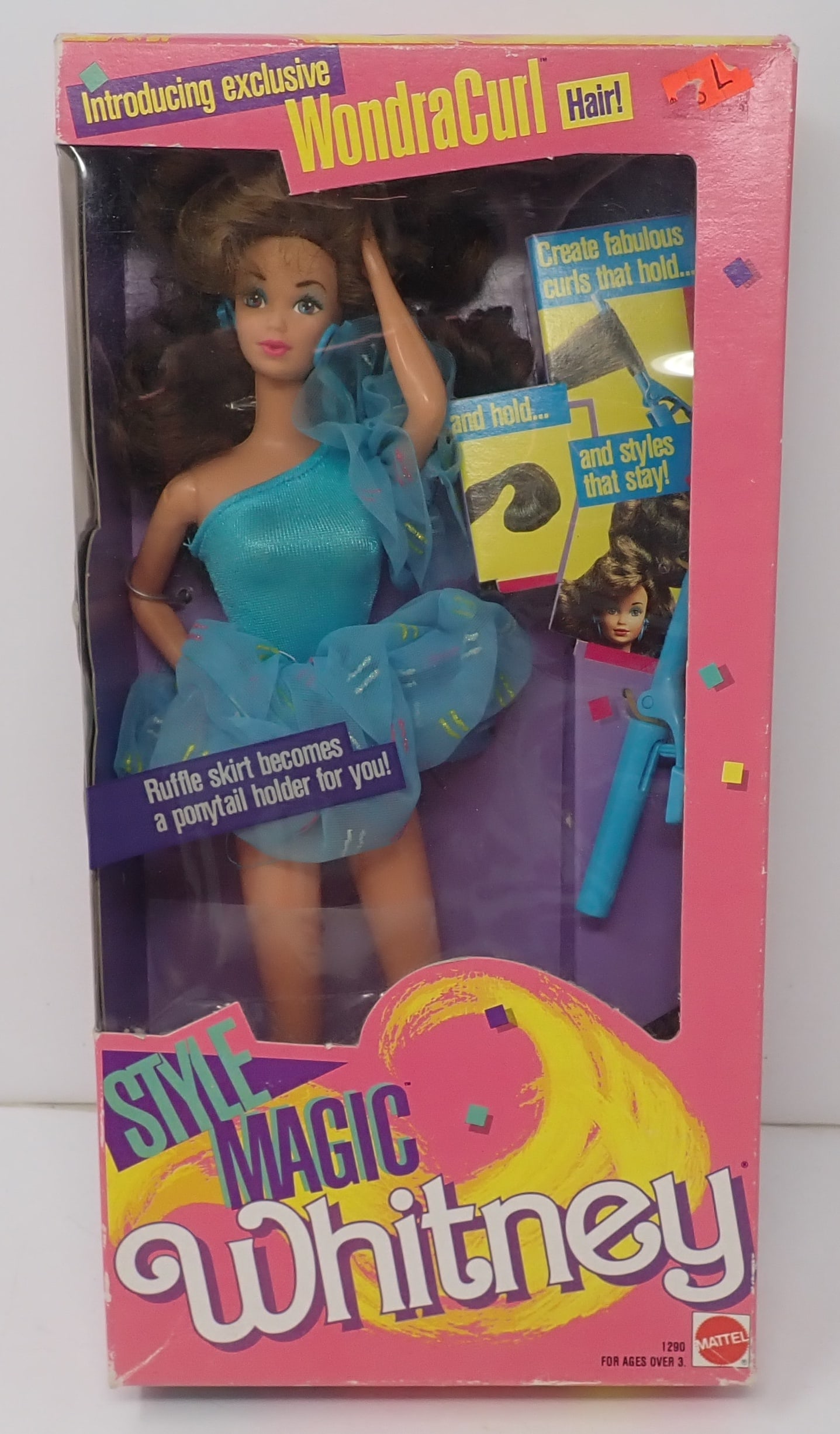 1988 Mattel Style Magic Whitney Doll Wondracurl: No. 1290 - Shipping available