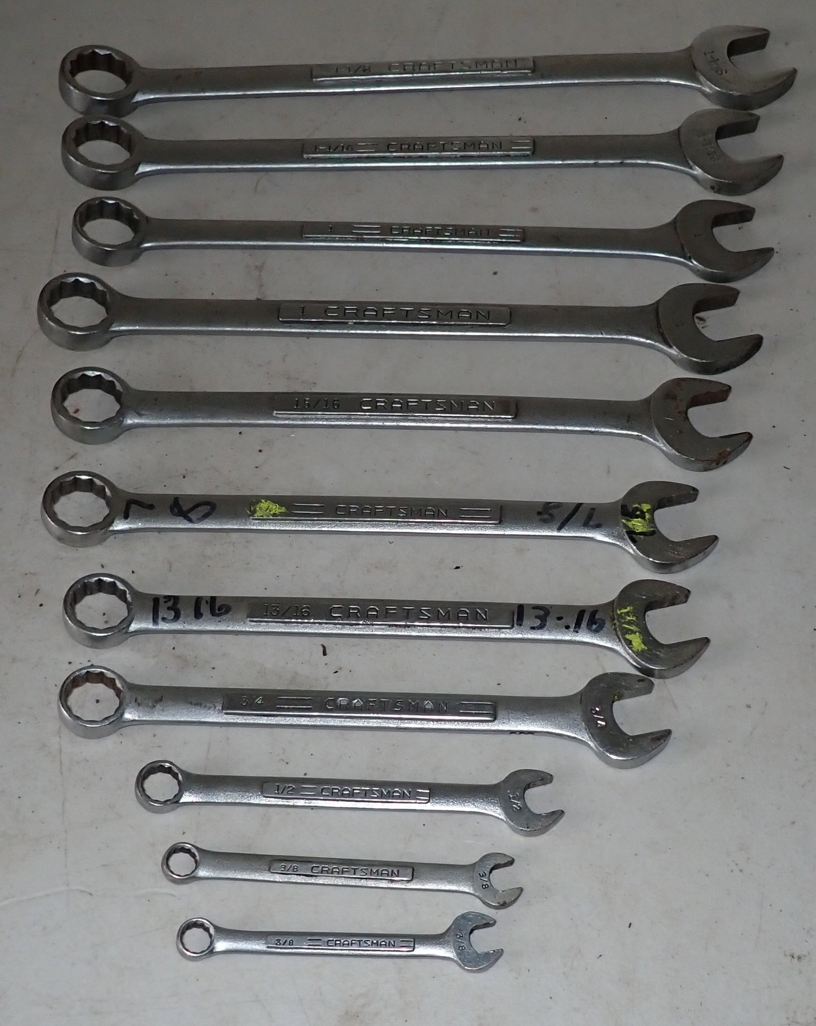Craftsman SAE Combination Wrenches: 3/8" - 1 1/8" . Shipping available