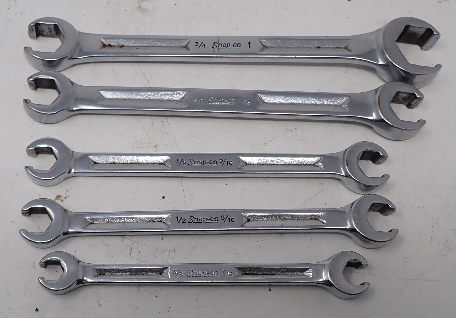 Snap On SAE Flare Nut Wrenches: 3/8" - 1". Shipping available