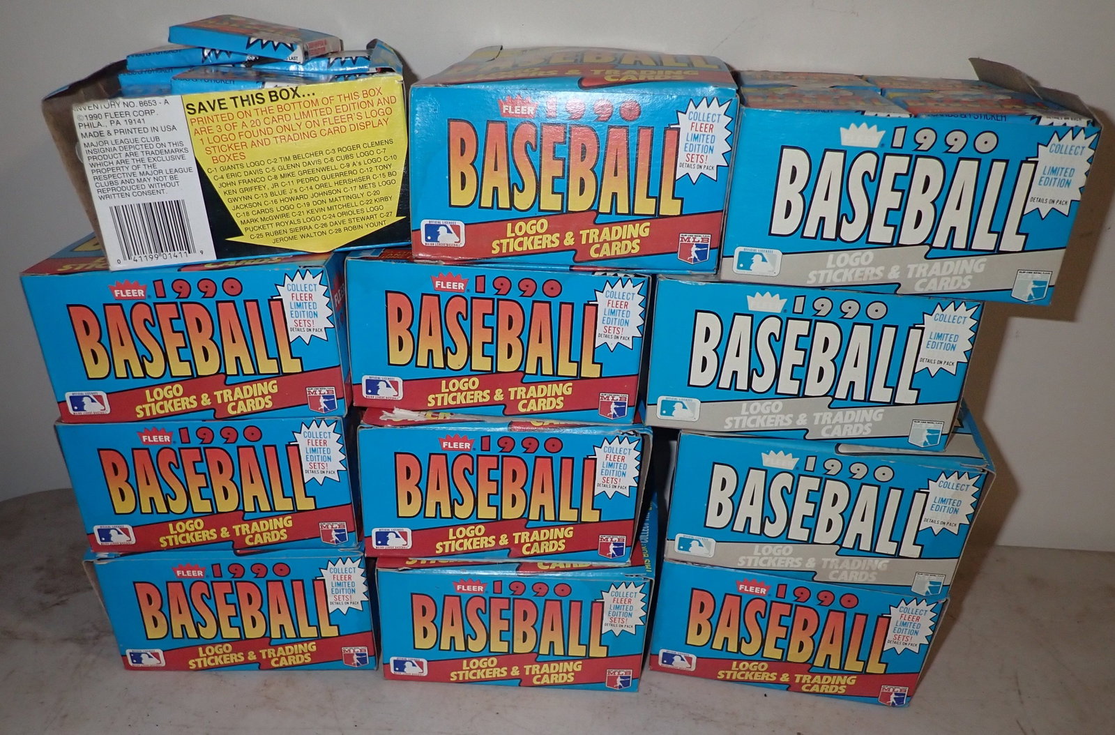 12 Boxes Fleer Baseball 10th Anniversary Baseball Cards: Baseball Cards - Shipping available