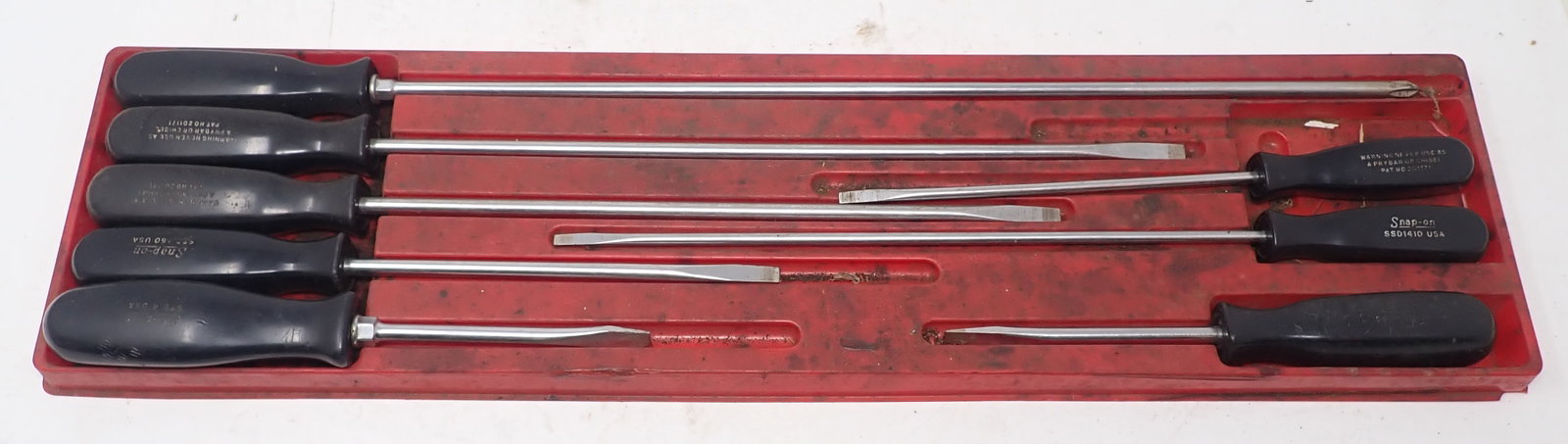 Snap On Screwdrivers: Longest is approx 19 3/8". Shipping available