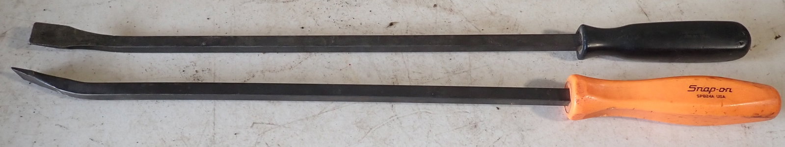 2 Snap On Pry Bars: Longest is apprx 3/4" x 24 1/8" long. Shipping available