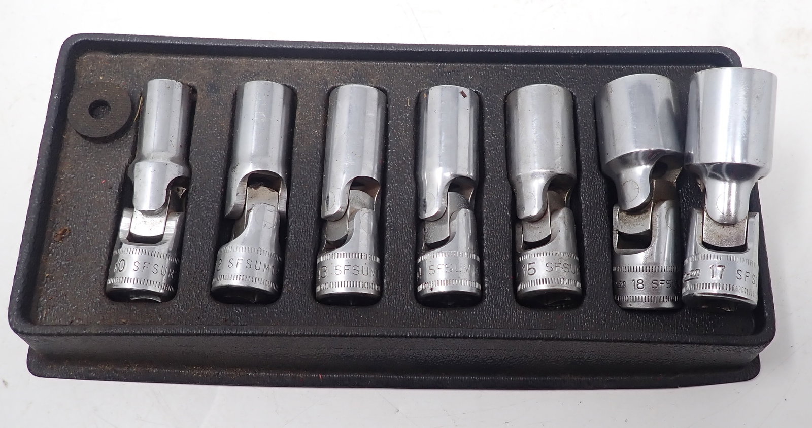 Snap On Metric 6 Point Deep Flex Sockets: 3/8" drive , 10mm-18mm . Shipping available