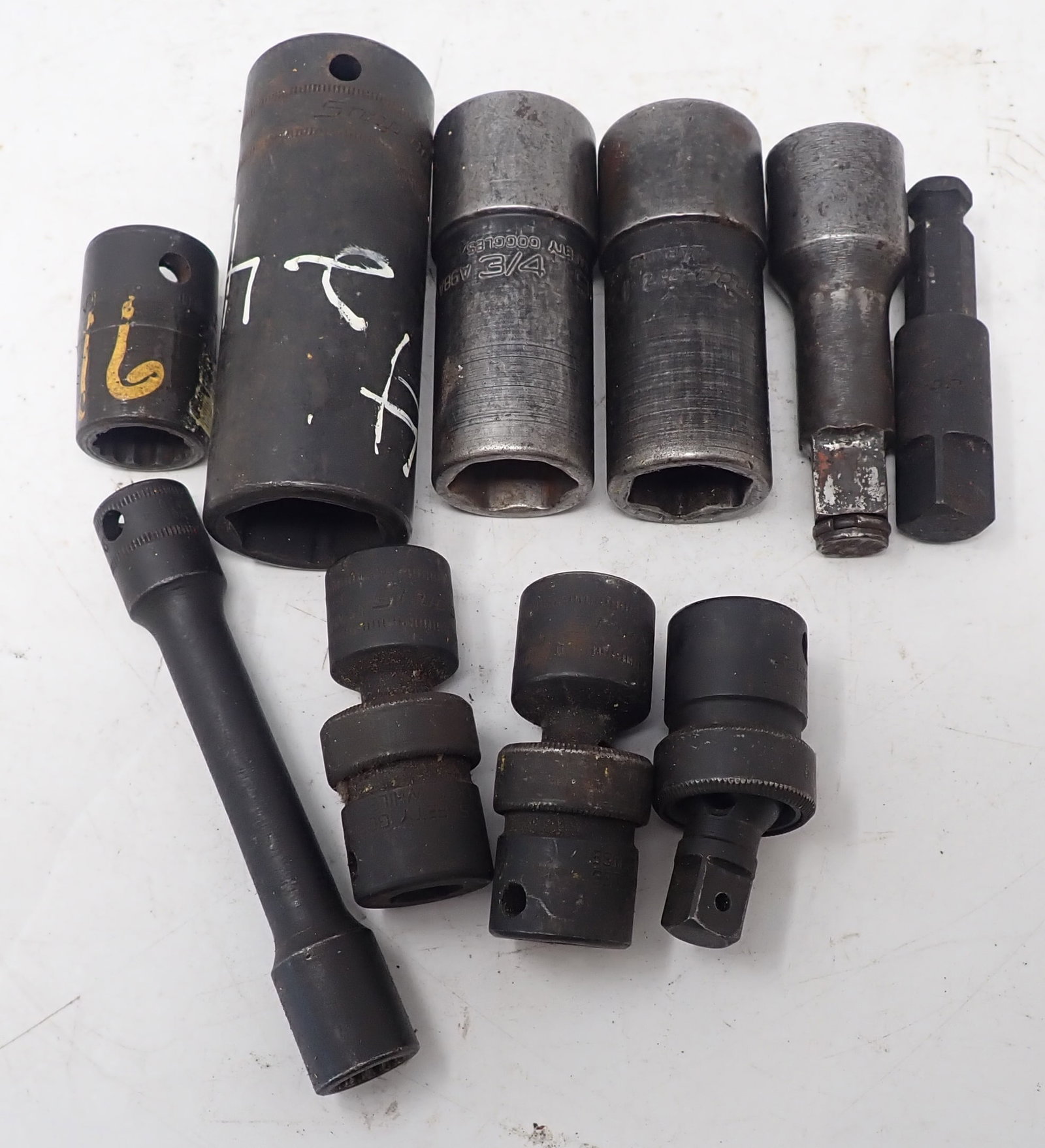 Snap on 3/8" & 1/2" Drive Impact Sockets: Largest is 24mm. 3/8" are in front row. Shipping available