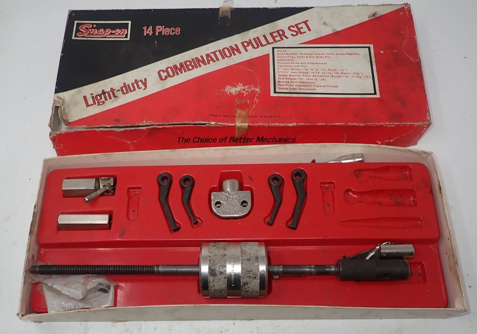 Snap On Combination Puller Set: CJ93B - No complete. Shipping available