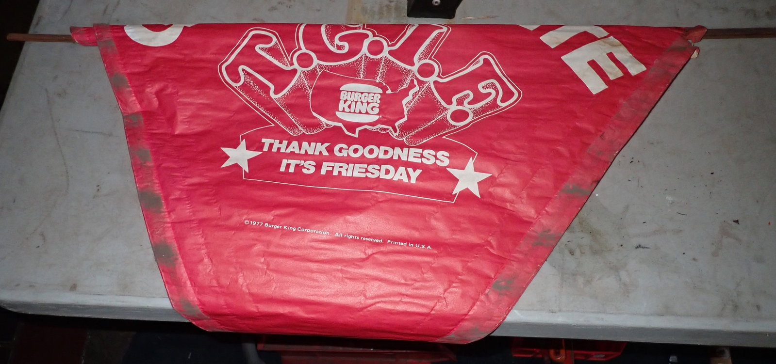 1977 Burger King Kite: Shipping available