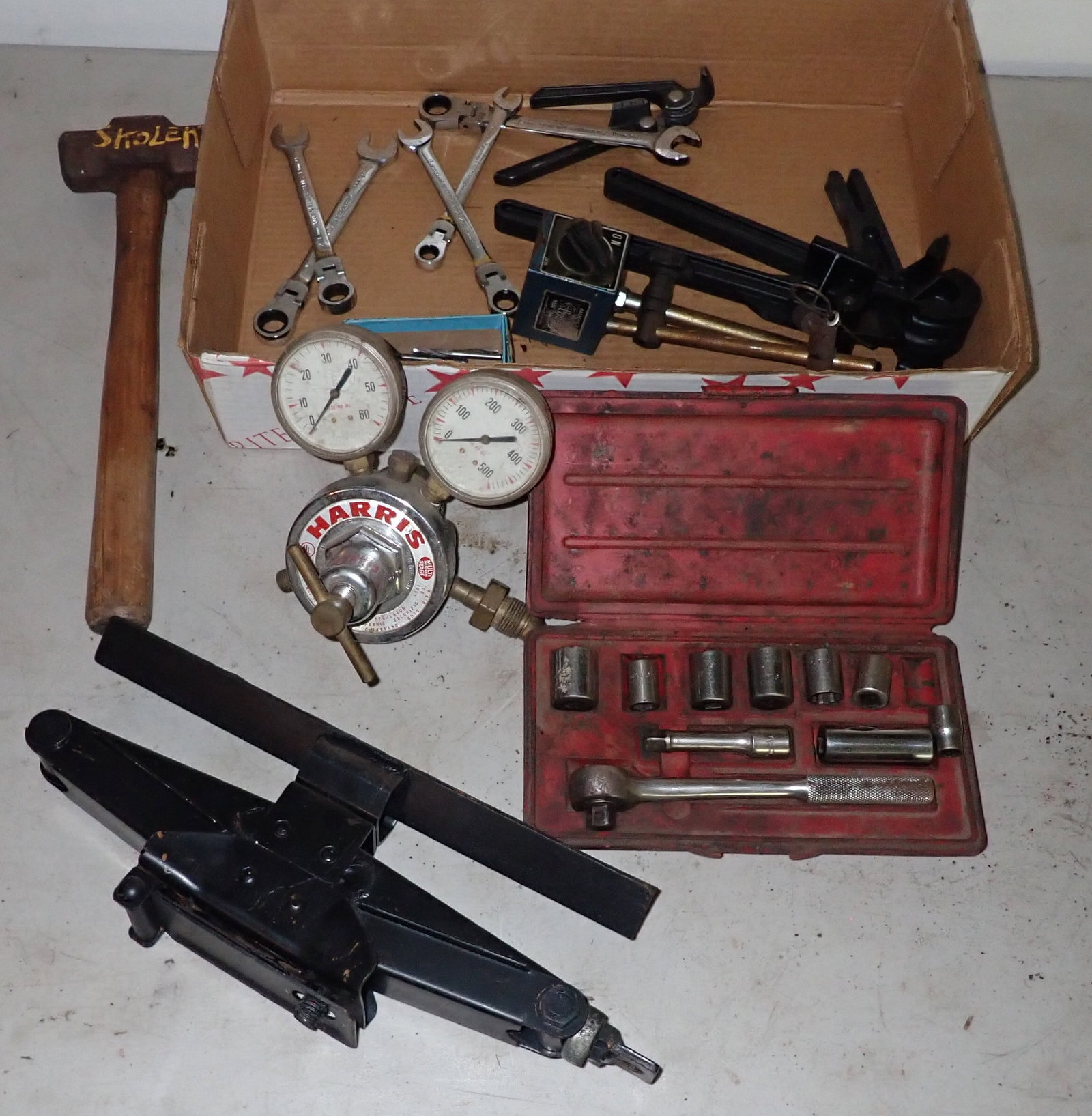 Harris Regulator, Wrenches, Sockets, Lump Hammer (1 of 4)