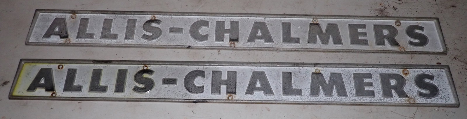 2 Allis Chalmers Tractors Signs (1 of 1)