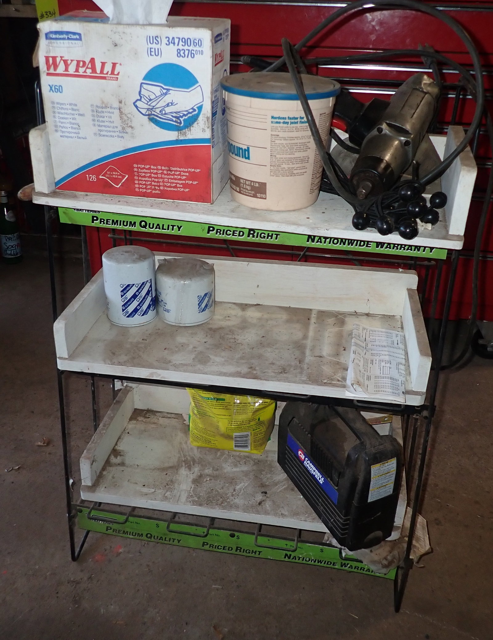 Wire Shelf & Contents: Approx 15" x 25" x 35". Must take all ! No in house shipping!