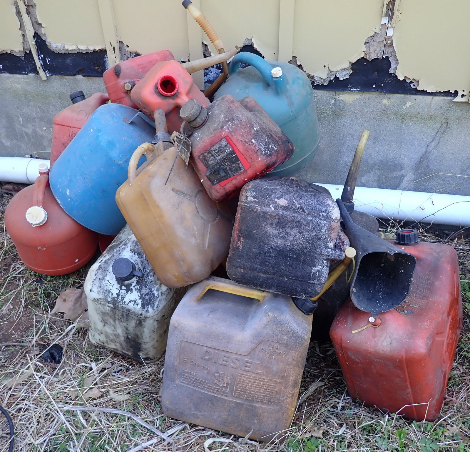 Pile of Fuel Cans (1 of 2)