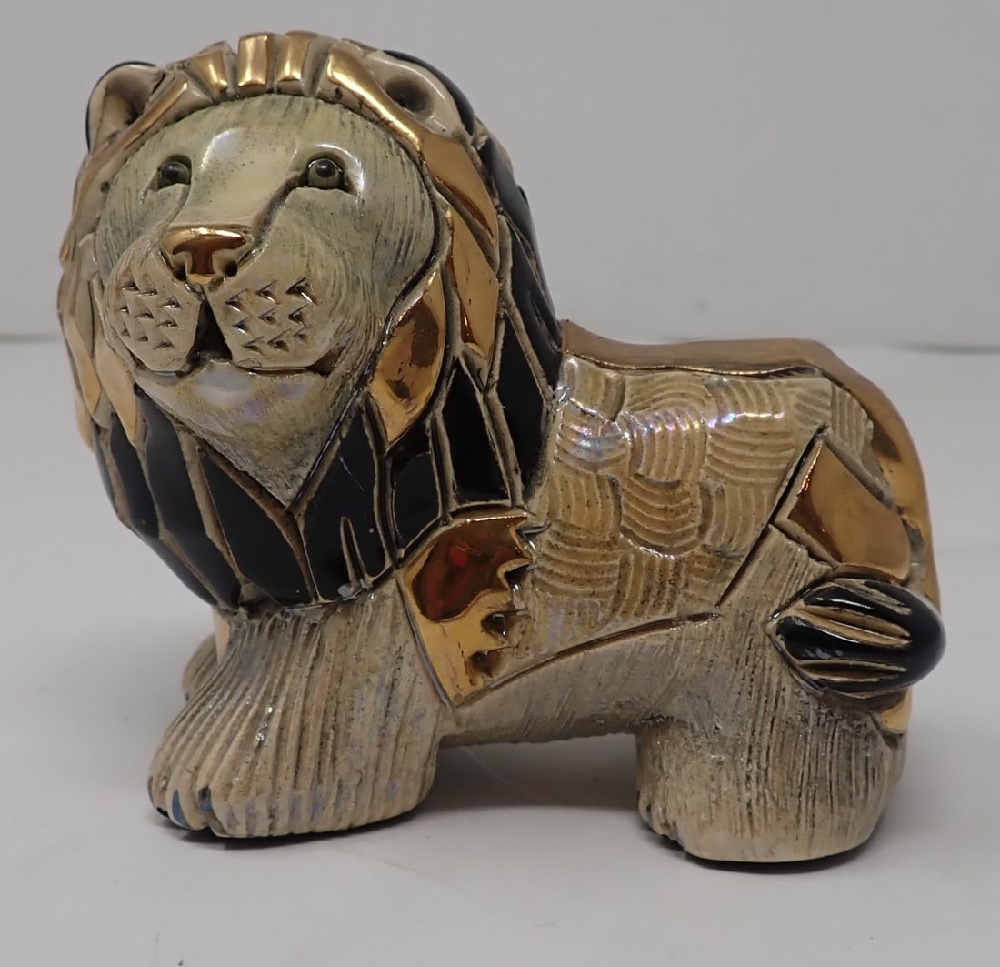 Rinconada Style Lion: Approx 3 7/8" long and 3 1/2" tall. Shipping available