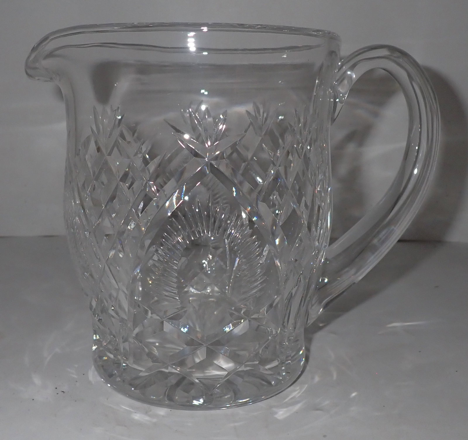 Waterford Pitcher: Approx 6 1/4" tall. Shipping available