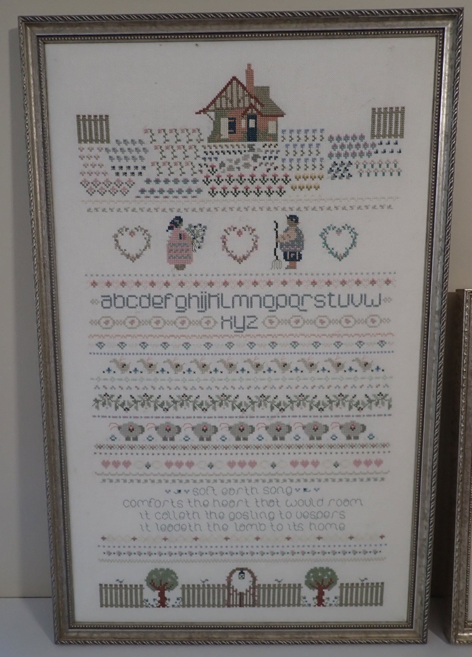 2 Roberta Bell Needlepoints / Samplers - 2
