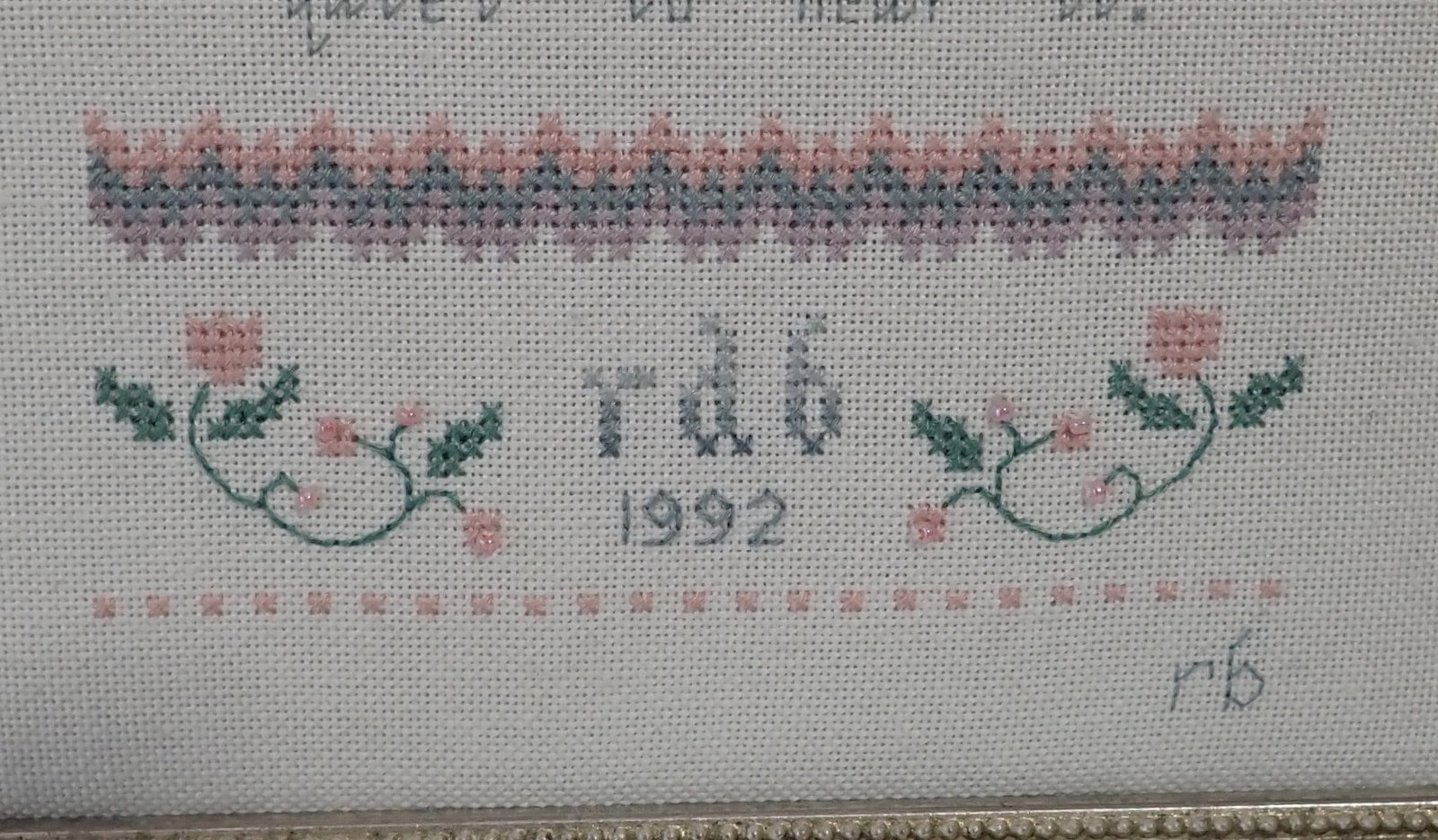 2 Roberta Bell Needlepoints / Samplers - 4