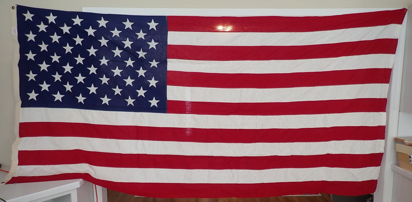 Valley Forge American Flag: Approx 4'8" x 9 1/2' . Shipping available