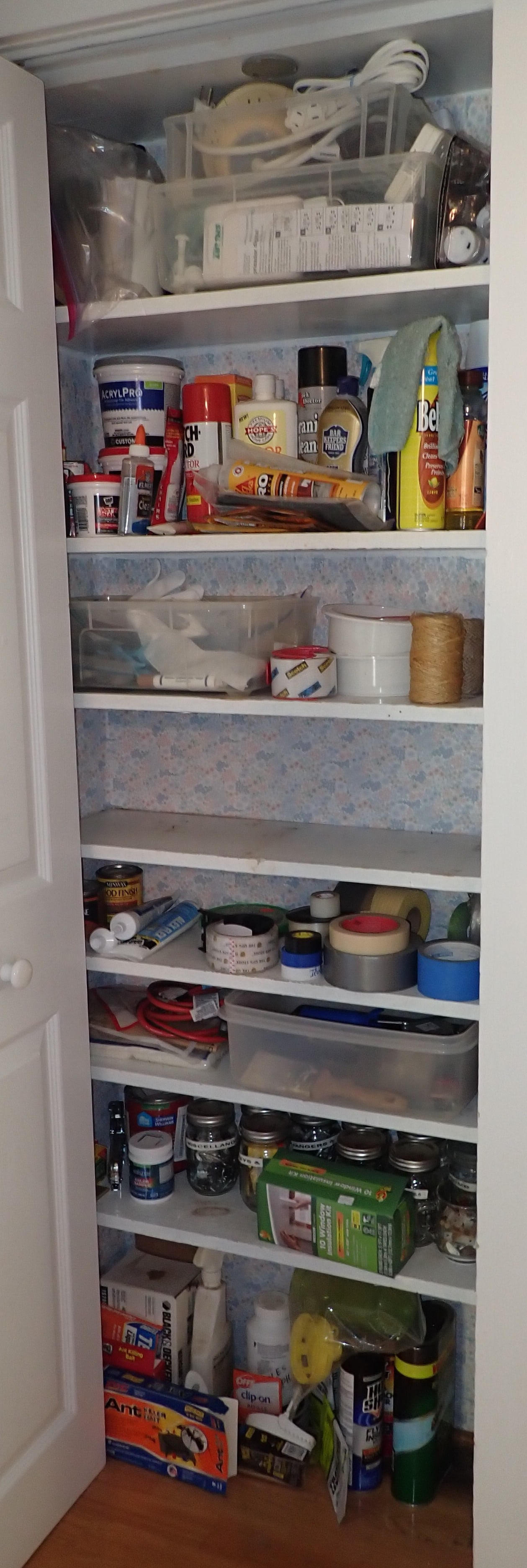 Contents of Closet: Take what you want and leave the rest. NO in house shipping !